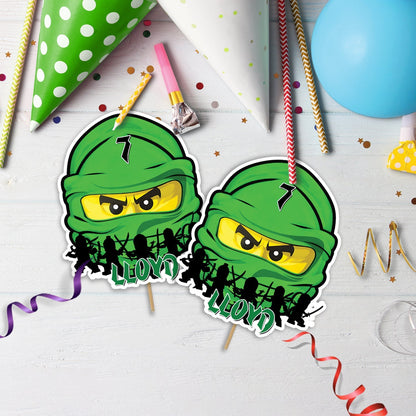 Ninjago Birthday Decorations, Lego Ninja Party Supplies, Ninjago, Ninja Lego, Ninjago SVG