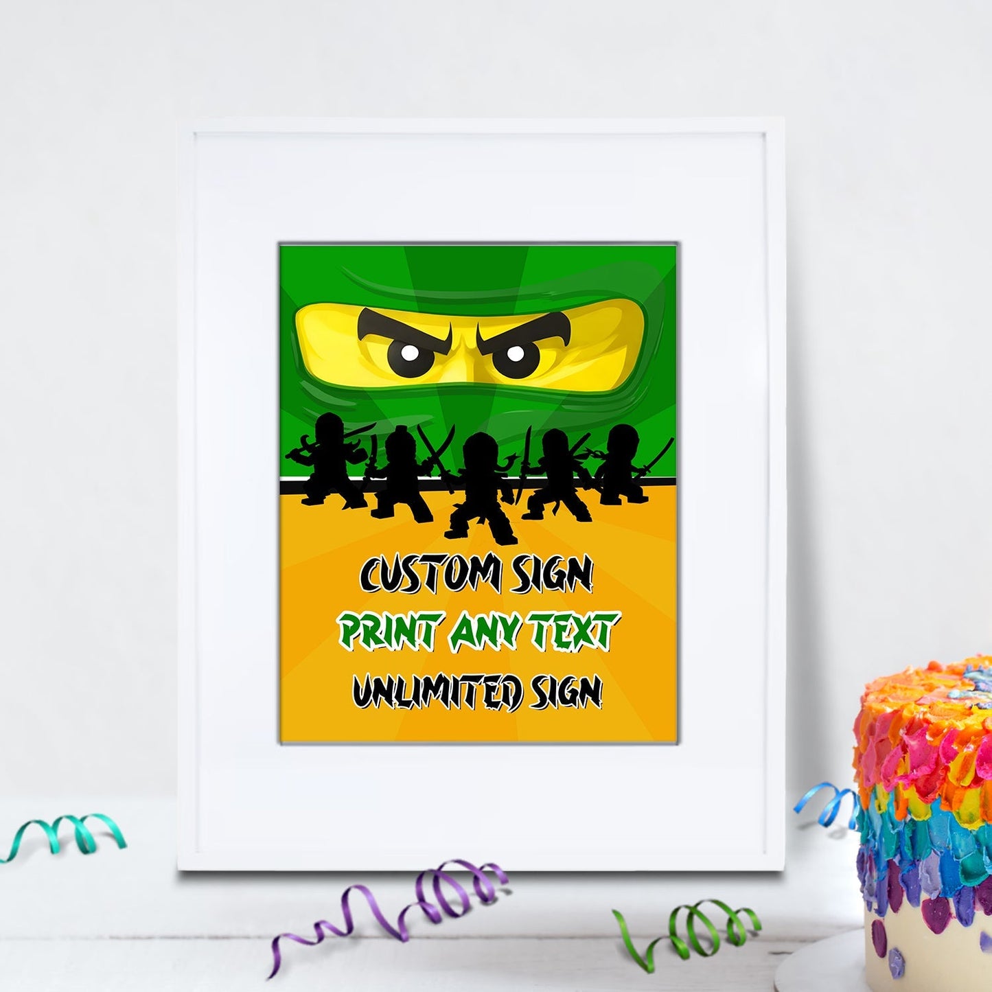 Ninjago Birthday Decorations, Lego Ninja Party Supplies, Ninjago, Ninja Lego, Ninjago SVG