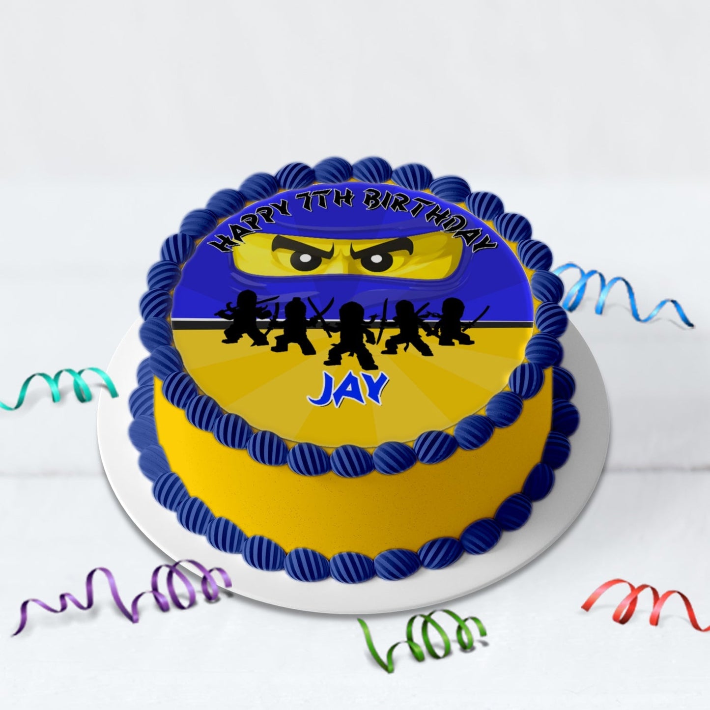 Ninjago Birthday Decorations, Lego Ninja Party Supplies, Ninjago Blue, Ninja Lego, Ninjago SVG