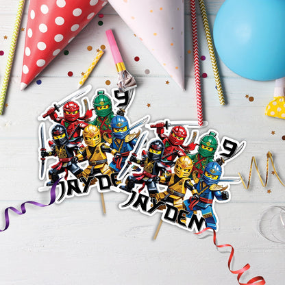 Ninjago Birthday Decorations, Lego Ninja Party Supplies, Ninjago, Ninja Lego, Ninjago SVG