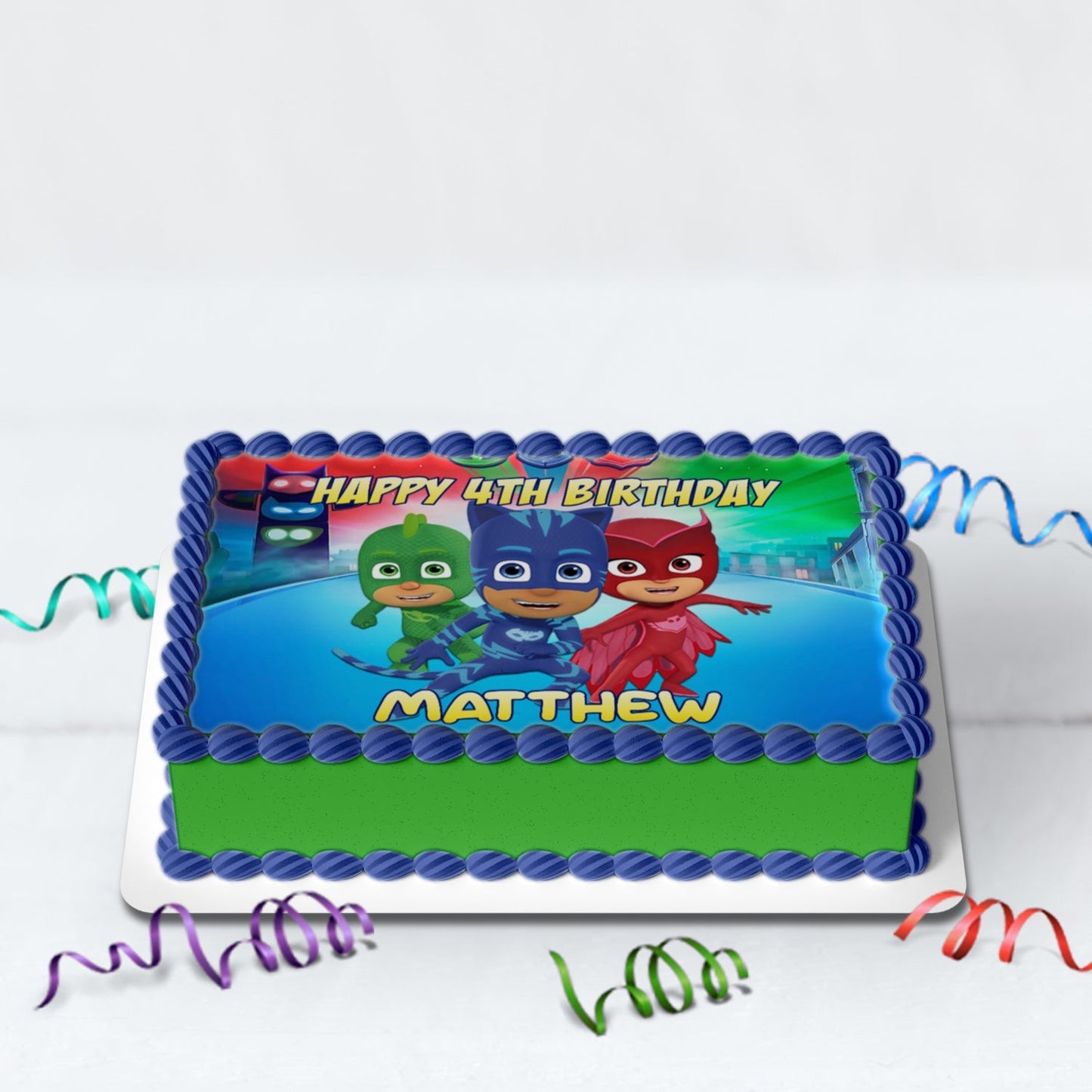 PJ Masks Birthday Decorations, Connor, Luna Girl Party Supplies, Night Ninja Themed, PJM Digital Template, Editable PJ Masks Image SVG PNG