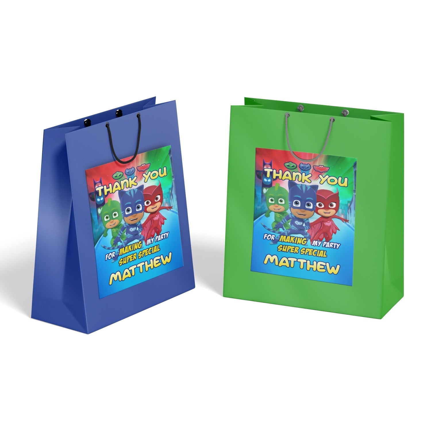 PJ Masks Goddy Bag Label for Gift Presentation