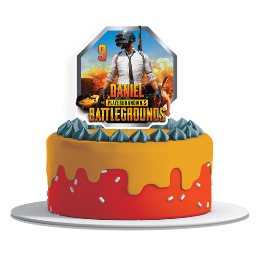 PUBG Personalized Cake Toppers - Custom Cake Toppers for PUBG Fans - Unique Designs for Special Occasions