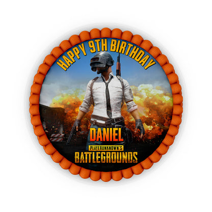 PUBG Personalized Edible Icing Sheet Cake Images - Edible Icing Sheet Cake Images for PUBG - Customizable and Delicious