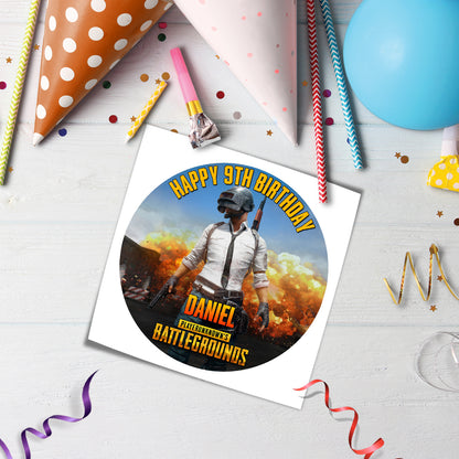 PUBG Personalized Edible Icing Sheet Cake Images - Edible Icing Sheet Cake Images for PUBG - Customizable and Delicious