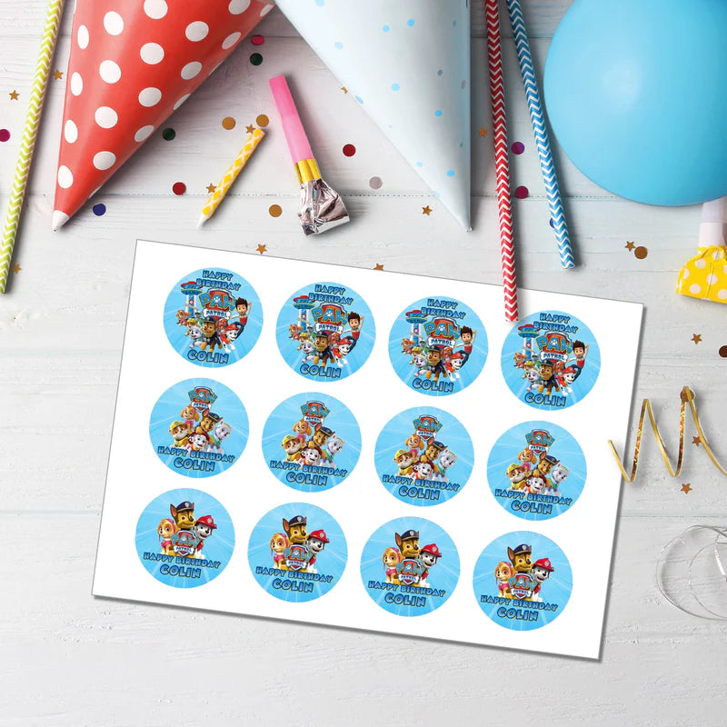 Paw Patrol Cupcake Toppers Printable