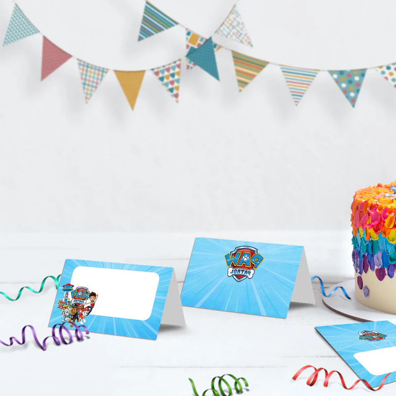 Paw Patrol Birthday Decorations, Rocky Zuma Party Supplies, Rubble & Crew Themed, Paw Patrol Digital Template, Editable Paw Patrol Image SVG PNG