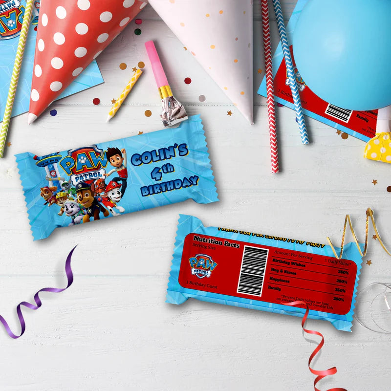Paw Patrol Birthday Decorations, Rocky Zuma Party Supplies, Rubble & Crew Themed, Paw Patrol Digital Template, Editable Paw Patrol Image SVG PNG