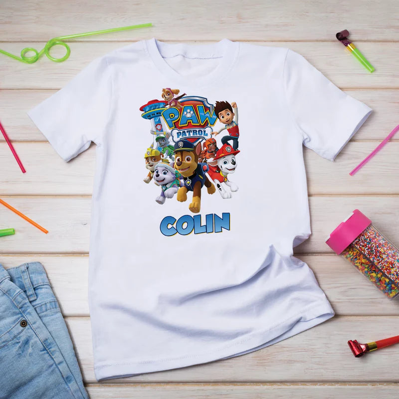 Paw Patrol Birthday Decorations, Rocky Zuma Party Supplies, Rubble & Crew Themed, Paw Patrol Digital Template, Editable Paw Patrol Image SVG PNG