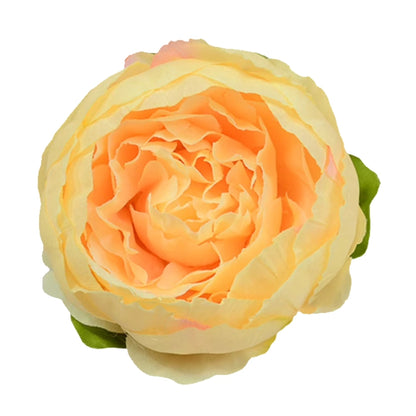 Large Yellow Peony Artificial Flower Cake Topper | Flower Head Cake Decoration