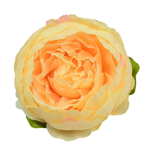 Large Yellow Peony Artificial Flower Cake Topper | Flower Head Cake Decoration