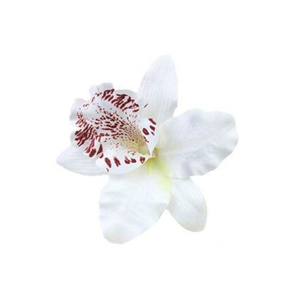 White Phalaenopsis Orchid Cake Topper | Flower Head Cake Decoration