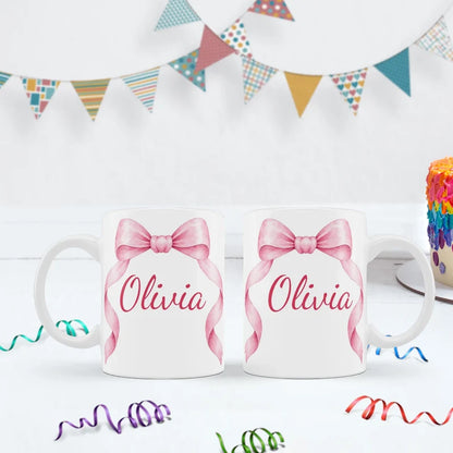 Cute Pink Bow Birthday Decorations, Pastel Pink Bow Party Supplies, Pink Bow Themed, Pink Bow Digital Template, Editable Pink Bow Image SVG PNG