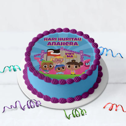 Pipi Ma Birthday Decorations, Pitau, Haumi Party Supplies, Potiki, Totiki Themed, Te Reo Maori Digital Template, Editable Pipi Ma Image SVG PNG