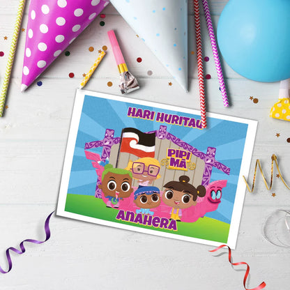 Pipi Ma Personalized Icing Sheet Cake Topper Images
