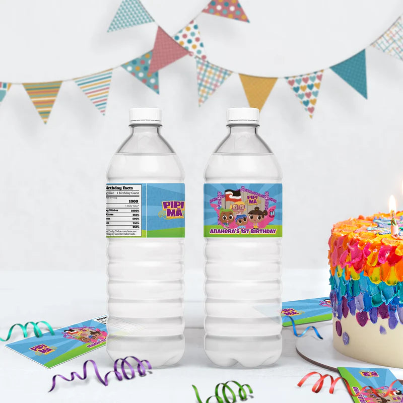 Pipi Ma Birthday Decorations, Pitau, Haumi Party Supplies, Potiki, Totiki Themed, Te Reo Maori Digital Template, Editable Pipi Ma Image SVG PNG