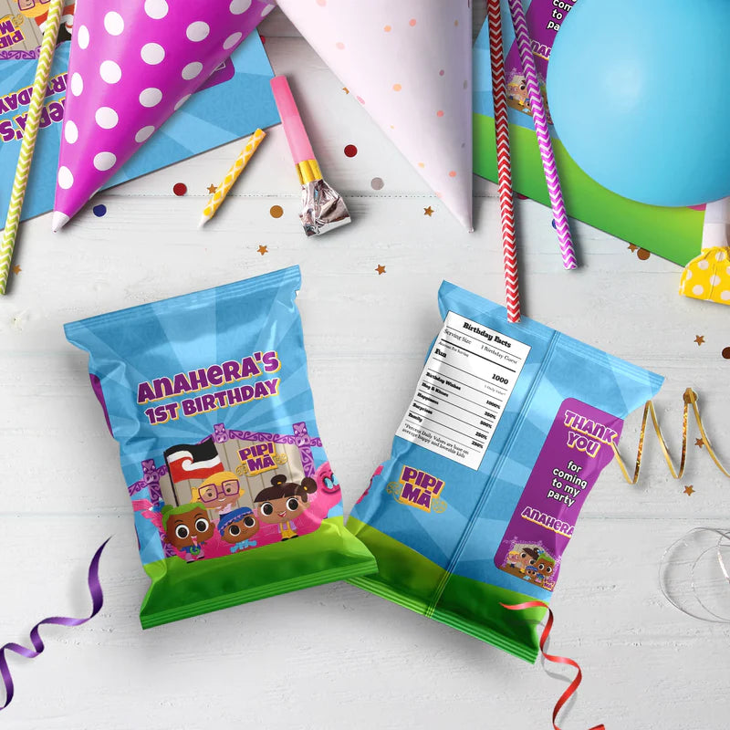 Pipi Ma Birthday Decorations, Pitau, Haumi Party Supplies, Potiki, Totiki Themed, Te Reo Maori Digital Template, Editable Pipi Ma Image SVG PNG