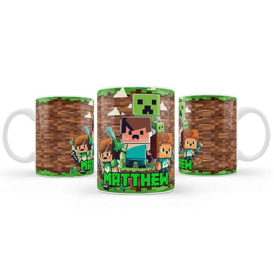 Minecraft sublimation mug for personalized birthday gifts 