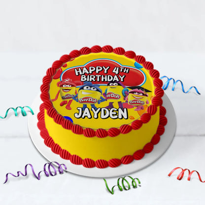 Play-Doh Birthday Decorations, Playdoh Party Supplies, Play Doh Themed, Toys Digital Template, Editable Play Doh Image SVG PNG