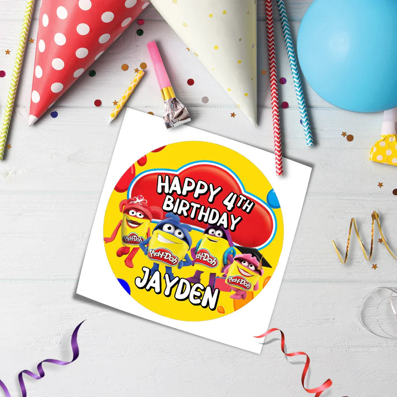 Play Doh Icing Sheet Cake Images â€“ Personalized Edible Prints