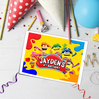 Best Play Doh Icing Sheet Cake Toppers â€“ Custom Edible Cake Images