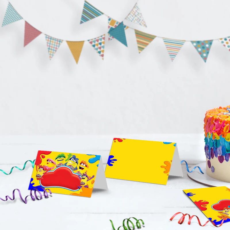 Play-Doh Birthday Decorations, Playdoh Party Supplies, Play Doh Themed, Toys Digital Template, Editable Play Doh Image SVG PNG