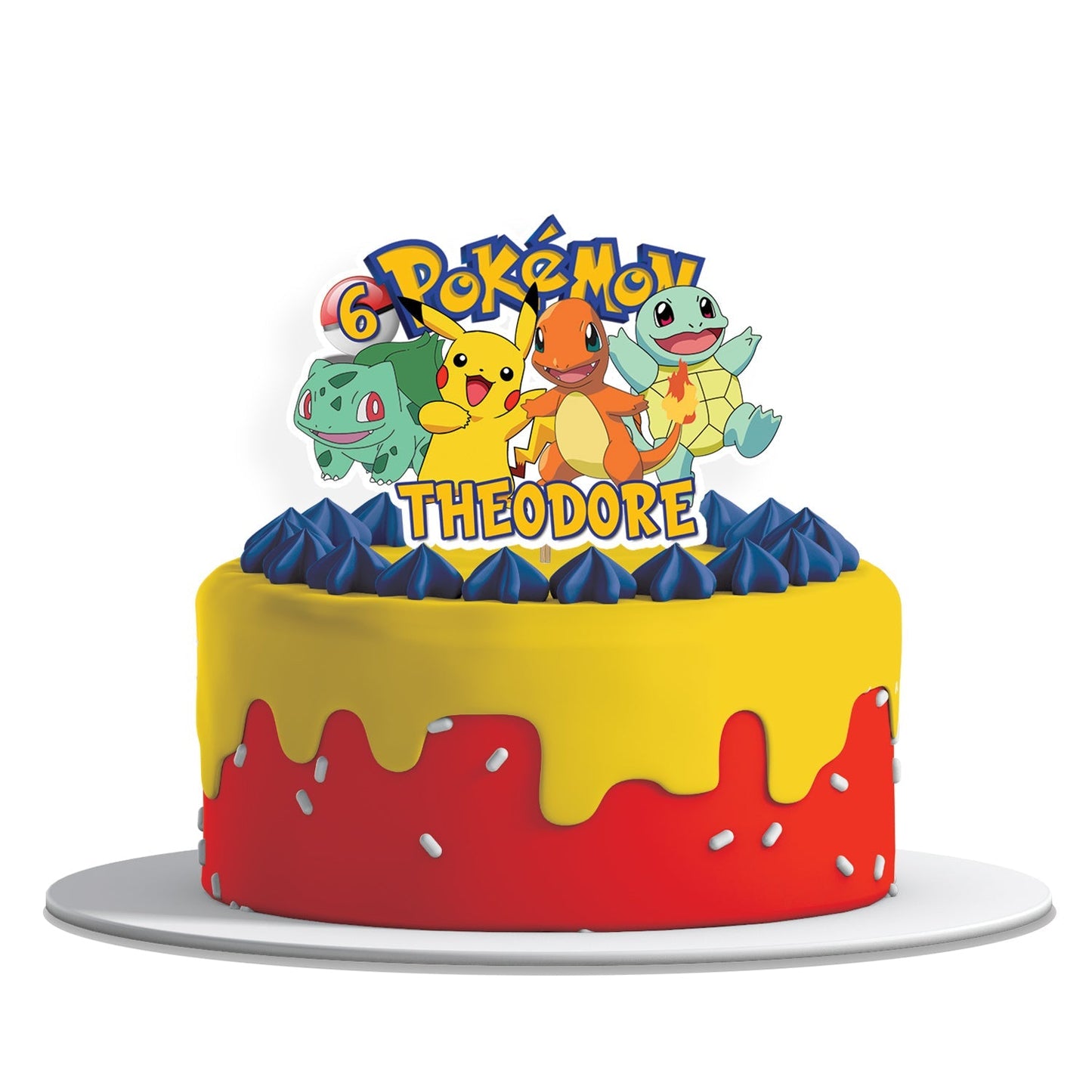 Custom Pokemon cake toppers for themed parties