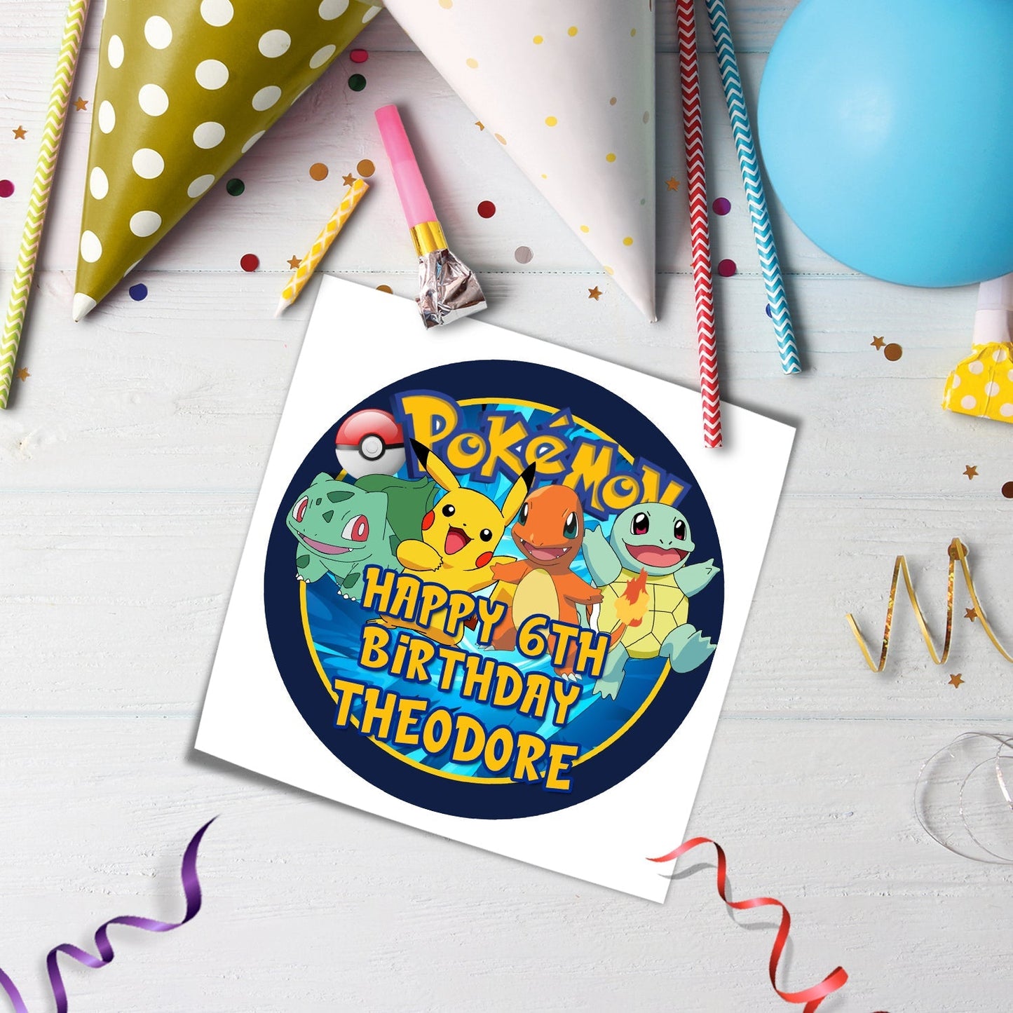 Make Your Cake Stand Out with Pokemon Edible Images - Round Shape - Order Now