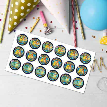 Delight Your Guests with Pokemon Cupcakes Toppers - Perfect for Any Party