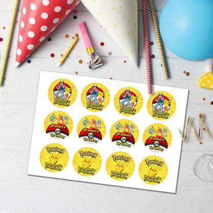 Best Pokemon Personalized Cupcakes Toppers