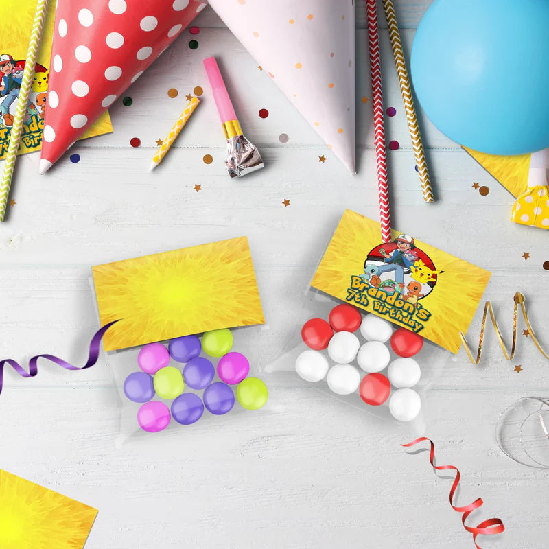 Pokemon Birthday Decorations, Anime Party Supplies, Pocket Monster Themed, Pokemon Digital Template, Editable Pokemon Image SVG PNG