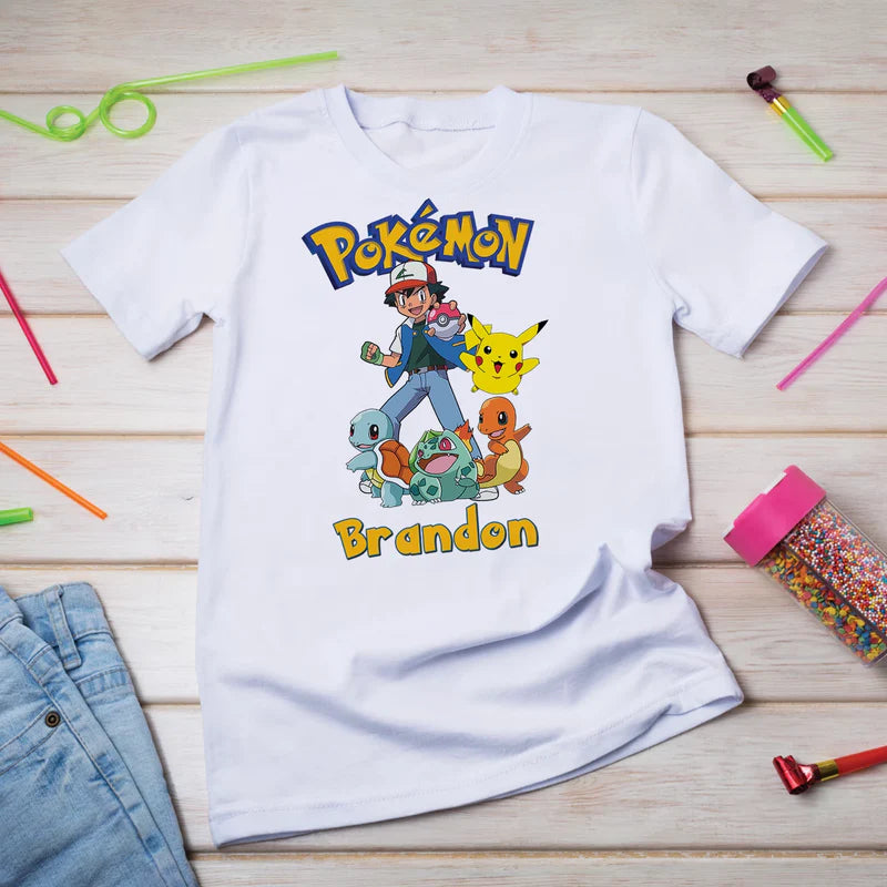 Pokemon Birthday Decorations, Anime Party Supplies, Pocket Monster Themed, Pokemon Digital Template, Editable Pokemon Image SVG PNG