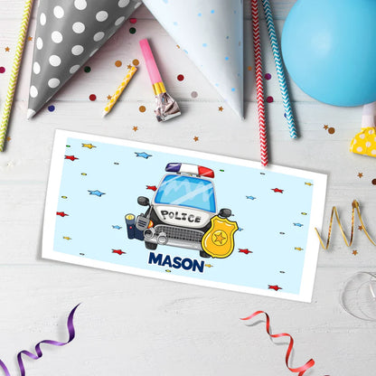 Police Car Birthday Decorations, Cop Party Supplies, Police Themed, Police cop Digital Template, Editable Kids Police Image SVG PNG