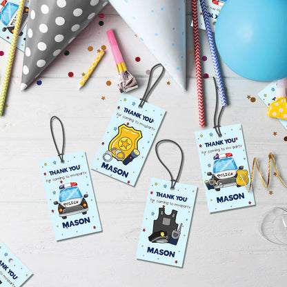 Police Car Birthday Decorations, Cop Party Supplies, Police Themed, Police cop Digital Template, Editable Kids Police Image SVG PNG