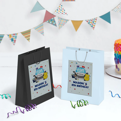 Police Car Birthday Decorations, Cop Party Supplies, Police Themed, Police cop Digital Template, Editable Kids Police Image SVG PNG