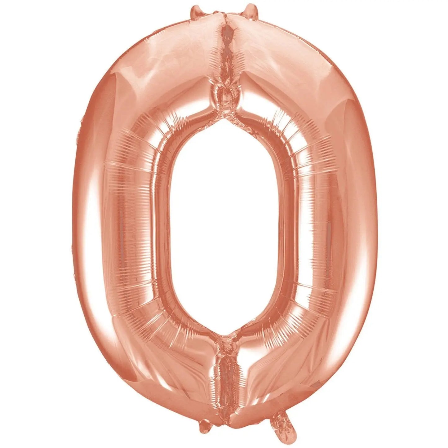 Giant Rose Gold Number 0 Foil Balloon