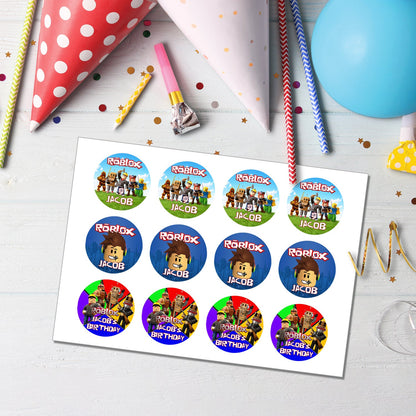 Roblox Personalized Cupcakes Toppers - Sweet Touch for Your Party