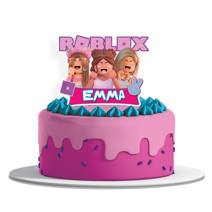 Roblox Themed Personalized Cake Toppers - Perfect for Birthday Parties and Special Events