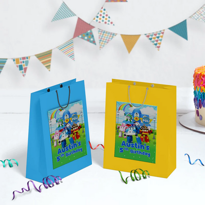 Robocar Poli Birthday Decorations, Robocar Rescue Team Party Supplies, Robocar Broomstown Themed, Robocar POLI Digital Template, Editable Robocar POLI Image SVG PNG