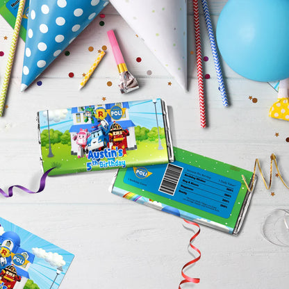 Robocar Poli Birthday Decorations, Robocar Rescue Team Party Supplies, Robocar Broomstown Themed, Robocar POLI Digital Template, Editable Robocar POLI Image SVG PNG