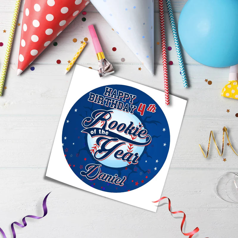 Rookie of the Year Cake Image | Edible Icing Sheet | Printable Party Decor