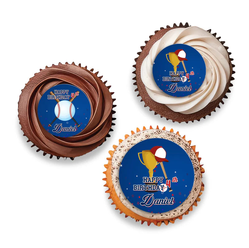rookie of the year cupcake toppers printable and personalized