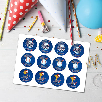 Rookie of the Year Cupcake Toppers | Editable Party Tags | Instant Download
