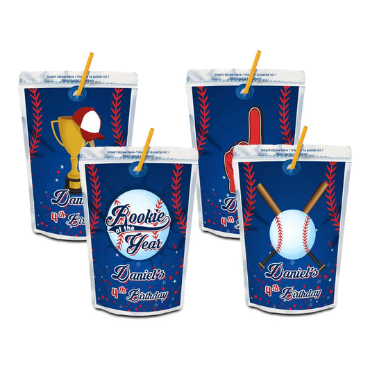 rookie of the year juice pouch label printable drink decoration