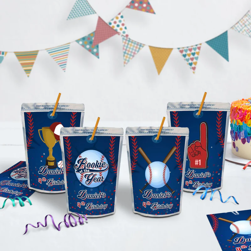 Rookie of The Year Birthday Decorations, MVP Sport Party Supplies, Baseball Themed, Rookie of the Year Digital Template, Editable Rookie of the Year Image SVG PNG