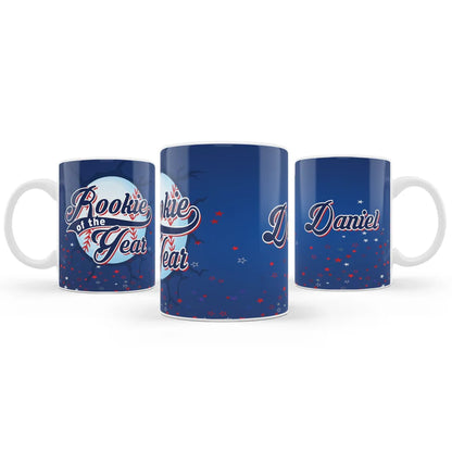 rookie of the year sublimation mug design for kids birthday