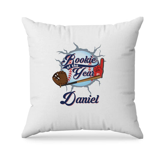 rookie of the year personalized sublimation pillowcase