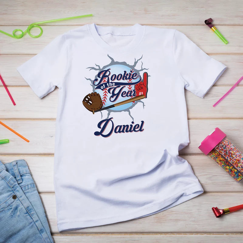 Rookie of The Year Birthday Decorations, MVP Sport Party Supplies, Baseball Themed, Rookie of the Year Digital Template, Editable Rookie of the Year Image SVG PNG