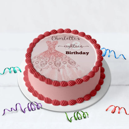 18th birthday Birthday Decorations, 16th birthday Party Supplies, Teen Birthday Themed, Adult Birthday Digital Template, Editable Rose Gold Image SVG PNG