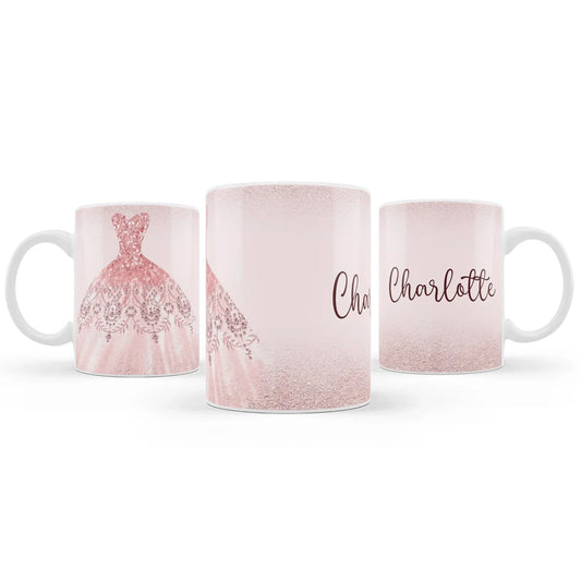Rose Gold Sublimation Mug personalized mug design for gifts and special occasions